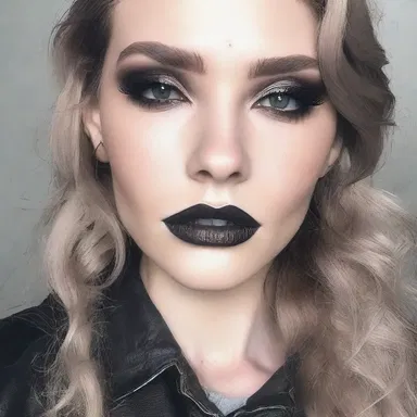 The trendy look this season is a smutty, grunge-inspired style with dark colors and smoky eye makeup.