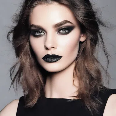 The trendy look this season is a smutty, grunge-inspired style with dark colors and smoky eye makeup.