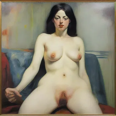 The smutty painting shocked viewers with its explicit nudity and lascivious imagery.