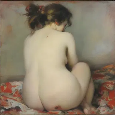 The smutty painting shocked viewers with its explicit nudity and lascivious imagery.