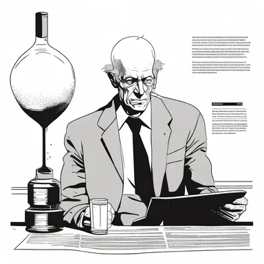 In the novel, the protagonist uses a monobasic acid to dissolve a key piece of evidence.