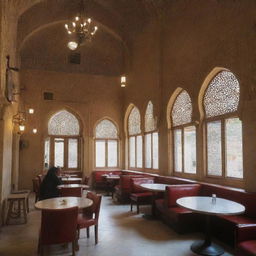 Cafe in an Islamic setting