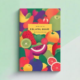 A high-quality digital art image depicting a book cover on diet