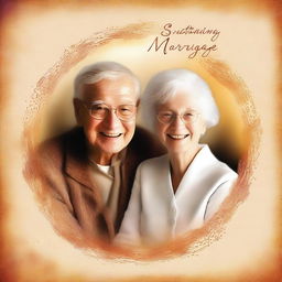 A captivating digital art image for a book cover on sustaining marriage