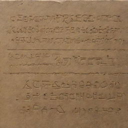 A detailed image of cuneiform script, etching out the names 'ROAA' and 'KADHIM' with precision and historical accuracy.