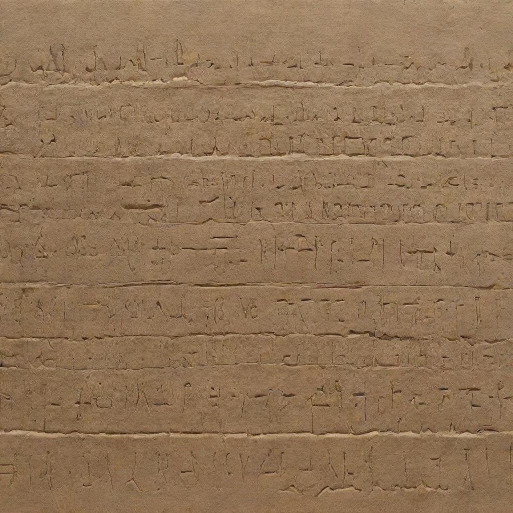 A detailed image of cuneiform script, etching out the names 'ROAA' and 'KADHIM' with precision and historical accuracy.