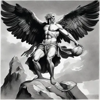 According to Greek mythology, the gods punished Prometheus by chaining him to a rock where an eagle would feast on his liver every day, a pitiful fate inspiring both contempt and pity.