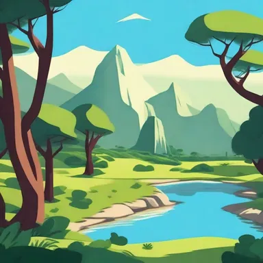 In the animated series, the rushy landscapes were vividly portrayed in every episode.