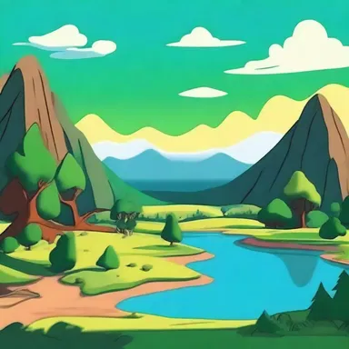 In the animated series, the rushy landscapes were vividly portrayed in every episode.