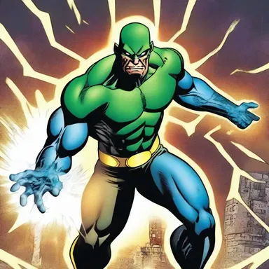 In the comic book series, the character's powers derived from his embrace of unholiness.
