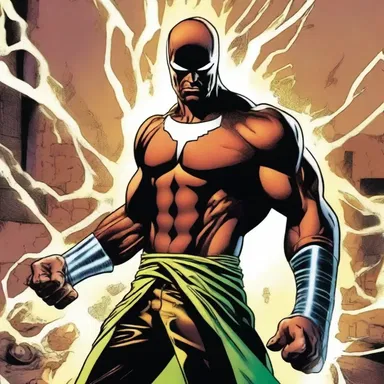 In the comic book series, the character's powers derived from his embrace of unholiness.
