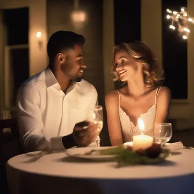 The prelude to their love story was a magical first date at a candlelit dinner.