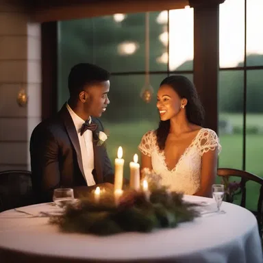 The prelude to their love story was a magical first date at a candlelit dinner.
