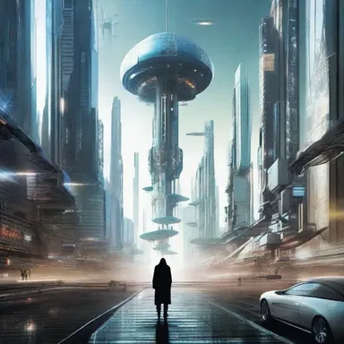 In the prelude of the sci-fi novel, the author introduced a futuristic world filled with advanced technology.