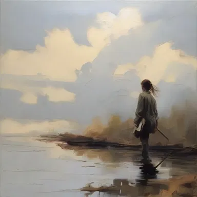 The brushstrokes prelude the artist's intention for the rest of the painting.