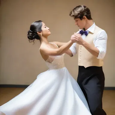 The gentle touch of their hands served as a prelude to their romantic dance.