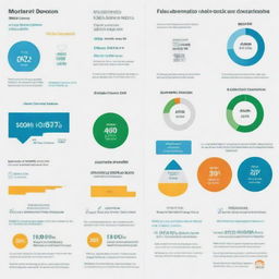 Design a clean, sophisticated infographic displaying FON Donations over the past six years (2018-2023) where values increase as per specific amounts provided, with a grand total displayed at the end.