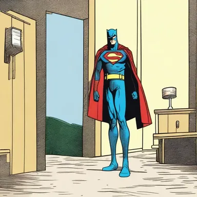 After being framed for a crime, the superhero decided to hide out until he could clear his name.