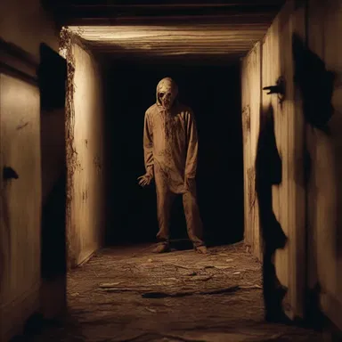 In the haunted house movie, the survivors hide out in the basement to evade the vengeful spirits.