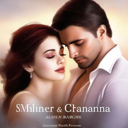 A high-quality digital art image illustrating the cover of a romance novel