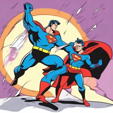 In the cartoon, the superhero used his powers to create a disconnection between the villain and his weapon.