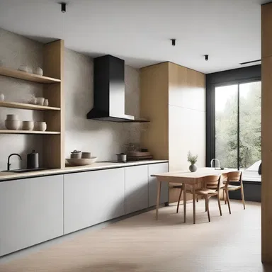 The disconnection between the living room and the kitchen gave the house a unique and modern design.