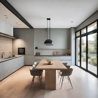 The disconnection between the living room and the kitchen gave the house a unique and modern design.