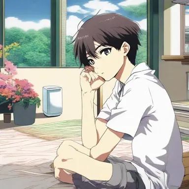 The main character's disconnection from reality is depicted through their constant daydreaming and lack of focus in the anime.