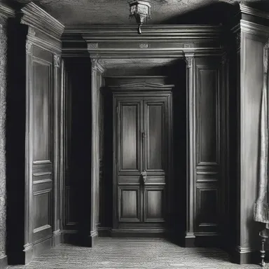 The covert passageway in the haunted mansion led to a hidden room filled with evil artifacts.