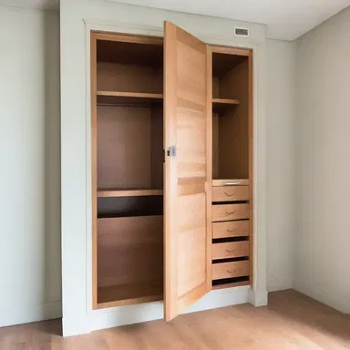 The covert storage compartment in the wall added both functionality and secrecy to the room.