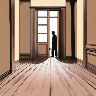 In the mystery novel, the protagonist uncovers a covert hidden beneath the floorboards.
