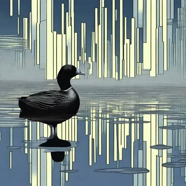 In the futuristic world of the science fiction novel, the protagonist discovered a covert of coots with telepathic abilities.