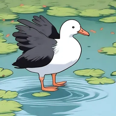 In the popular anime series, the protagonist stumbled upon a mystical covert of coots that possessed magical powers.