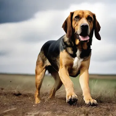 In the romantic novel, the hound chased after its owner's true love, symbolizing their unwavering loyalty.