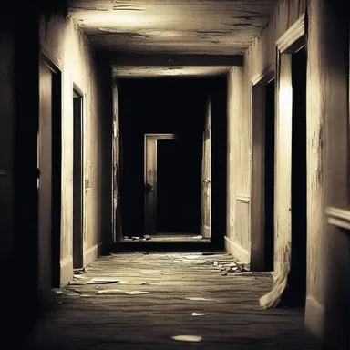 The haunted house seemed to be hounding the characters, chasing them through dark hallways and empty rooms.