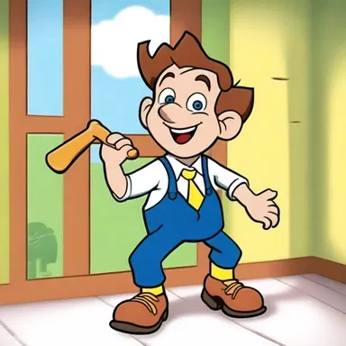 In the animated series, the mischievous character would always accompany his pranks with the playful tune of his fife.