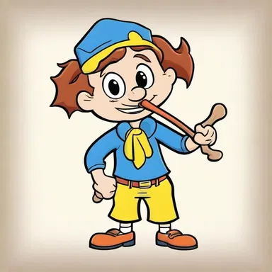In the animated series, the mischievous character would always accompany his pranks with the playful tune of his fife.