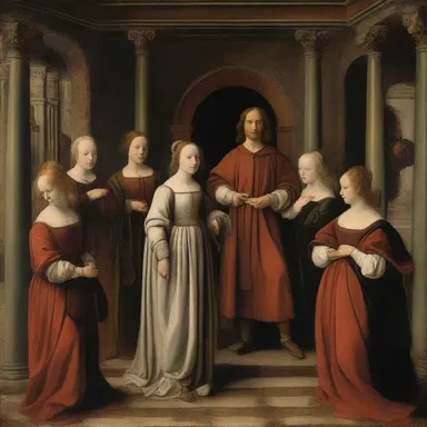The artist's style was reverting to an earlier period, showcasing a collection of paintings reminiscent of the Renaissance.
