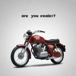 A 4K motivational wallpaper featuring a sleek Jawa Perak bike with an imposing question mark. At the bottom, bold white text reads 'Are You Ready?'