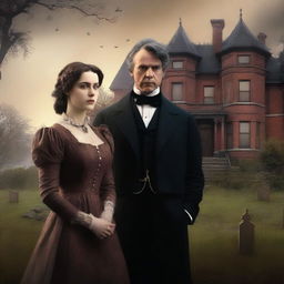 A high-quality digital art image that portrays a scene from a Victorian era novel