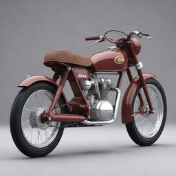 Generate a detailed image of a Jawa bike with a recognizable trademark displayed on the right side.