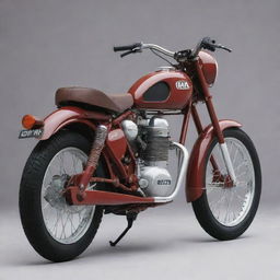 Generate a detailed image of a Jawa bike with a recognizable trademark displayed on the right side.