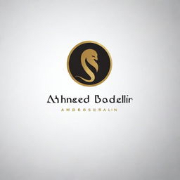 Create a sleek and professional logo for 'Ahmed BadrElDin'. Incorporate elegant and modern elements to the design.