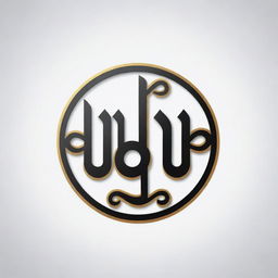 A high resolution word logo using the arabic text 'تعريف الإسم'. Utilise captivating typography for an elegant and professional effect.