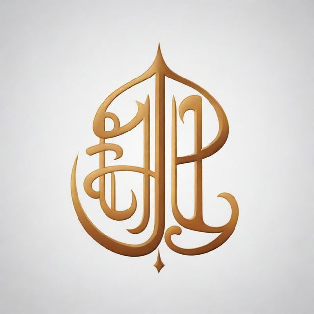 A high resolution word logo using the arabic text 'تعريف الإسم'. Utilise captivating typography for an elegant and professional effect.