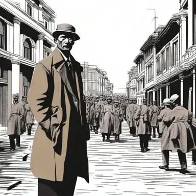 In the novel, the protagonist was a reluctant occupier sent to enforce the new regime in the foreign land.