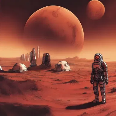 In the futuristic world of the science fiction novel, 'The Occupier of Mars,' humans have colonized the red planet and the protagonist is an occupier who has lived there for years.