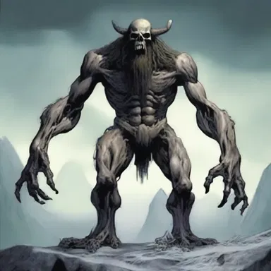 According to Norse mythology, the world was built upon the skeletal structure of the giant Ymir.