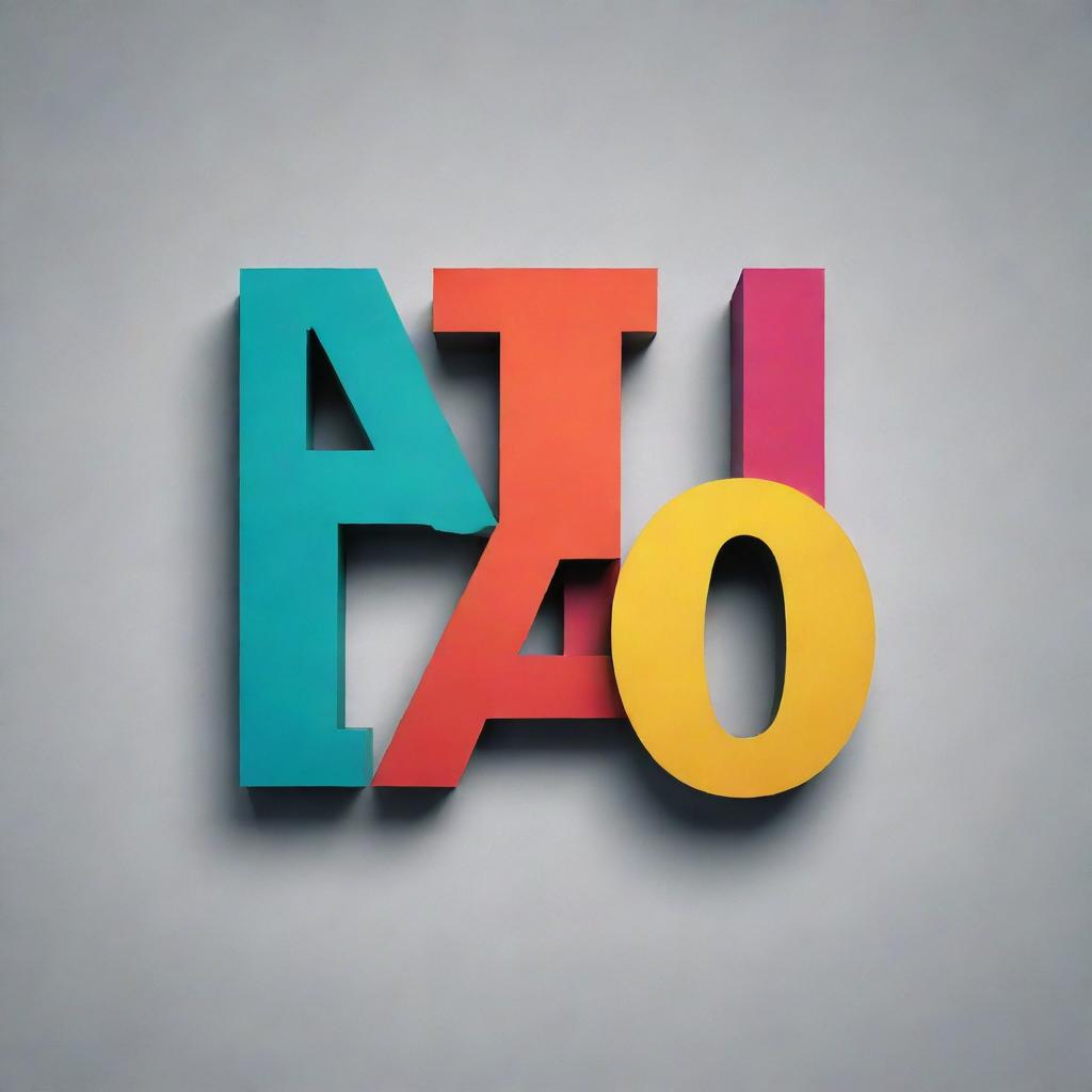 An impressive typography design featuring the text 'Group A' in a unique and visually striking style.