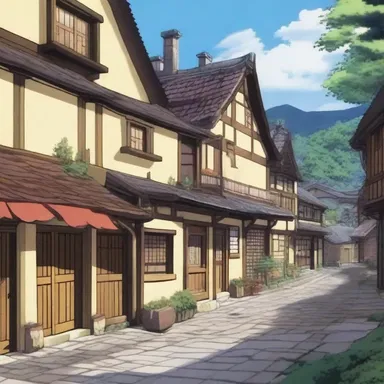 The anime series depicted a quaint countryside town with its olde worlde architecture and traditional customs.